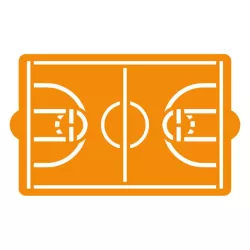 Stencil Campo da basket