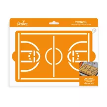 Pochoir terrain de basket