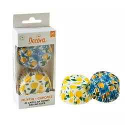 36 pirottini per cupcake "Limone"