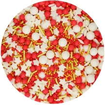 Decorazione Natale Rosso-Oro, 65 g
