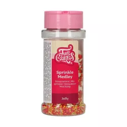 Christmas sprinkles red-gold, 65 g