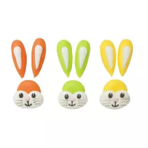 3 Bunny sugar decorations