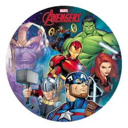 Disc "Avengers" in wafer paper
