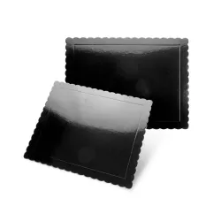 Cake Boards 40x30 cm rectangular thin - Cake board color: Black