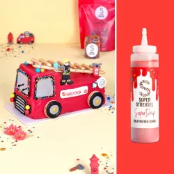 Drip Cake glaçage rouge - flacon de 300 g