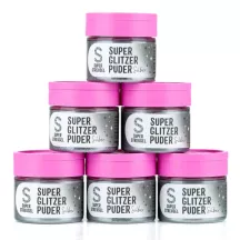 Glitter in polvere commestibile Argento, 10 g
