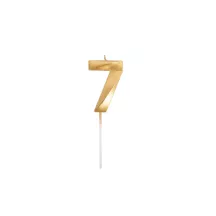 Grande candela dorata - numero: 7