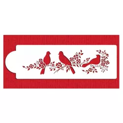 Stencil Love Birds