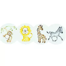 Safari Animaux Set de pochoirs