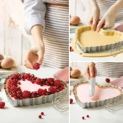 Herz-Tarteform mit Hebeboden