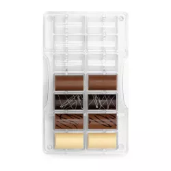 Medium cylinder praline mold, 14 pralines