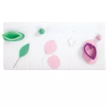 Plan de travail professionnel rainuré pour fleurs en sucre