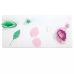 Grooved professional worktop for sugar flowers