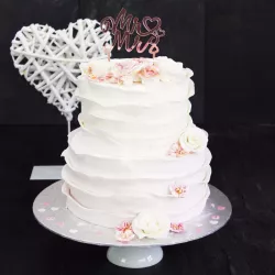 Mr & Mrs Cake Topper aspect miroir