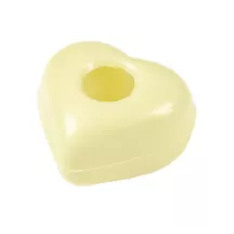 Pralinenschale Füllherz Weiss, 48 Stück