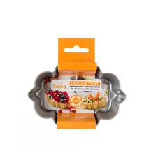 Moule à tarte ovale avec fond élévateur 11.5 x 7.5 cm