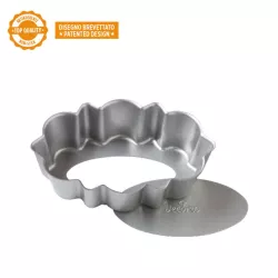 Tarte-Backform oval mit Hebeboden 11.5 x 7.5 cm