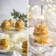 Cupcake Förmchen Gold, 60 Stück
