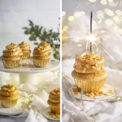Pirottino per cupcake Oro, 60 pezzi