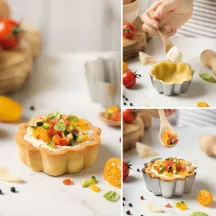 Tartelette-Form rund mit Hebeboden Ø 8 cm