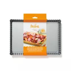 Tart baking dish rectangular 32 x 22 cm with lifting base