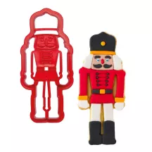 Stainless steel nutcracker cookie cutter for Christmas