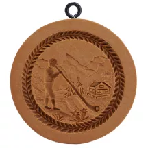 Gebäck-Model Alphornbläser Ø 68 mm