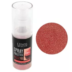 Glitter spray red in pump sprayer, 10 g