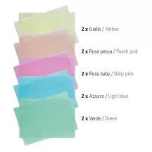 Colored edible paper, 10 pieces