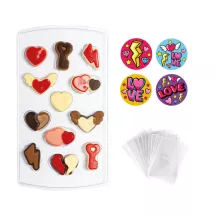 Chocolate mold heart set