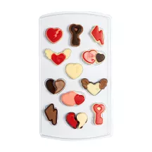 Chocolate mold heart set