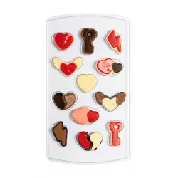 Chocolate mold heart set