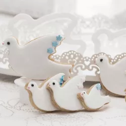 Set d'emporte-pièces pigeons, 3 pièces