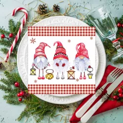 Secret Santa napkins, 20 pieces