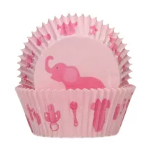 Cupcakes-Backförmchen Babypink, 48 Stück