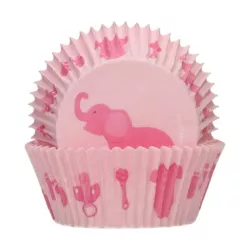 Cupcakes-Backförmchen Babypink, 48 Stück