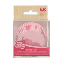 Moules à cupcakes rose bébé, 48 pièces