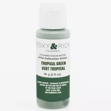 Colored cocoa butter Tropical green