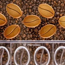 Praline mold coffee beans made of polycarbonate, 18 pieces