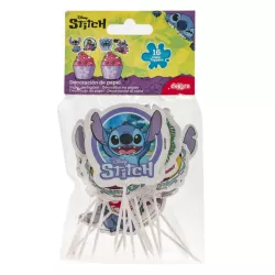 16 Cake Toppers de Stitch