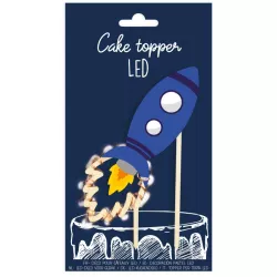 Cake Topper Led "Rakete"