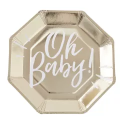 Piatto di carta "Oh Baby