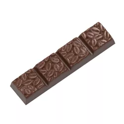 Chocolate mould bar "Coffee bean"