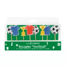 Set di Candele da Calcio, 8 pezzi, ca. 8 cm