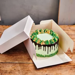 Cake box white 35 x 35 x 15 cm, 25 pieces