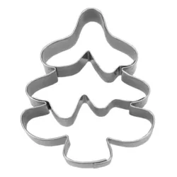 Snow-covered Christmas tree biscuit cutter, 8 cm