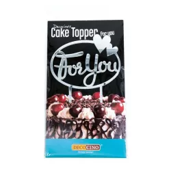 For You Cake Topper aspect miroir