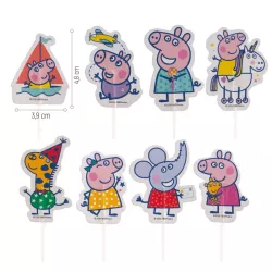 16 Cake toppers Peppa Pig