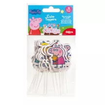 16 Cake toppers Peppa Pig