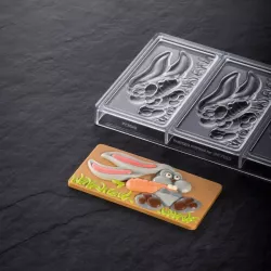 Stampo per tavolette di cioccolato Coniglio, 100 g
